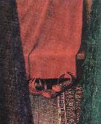 EYCK, Jan van Portrait of Giovanni Arnolfini and his Wife (detail)  yui France oil painting artist